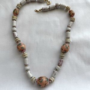 Ceramic bead necklace
